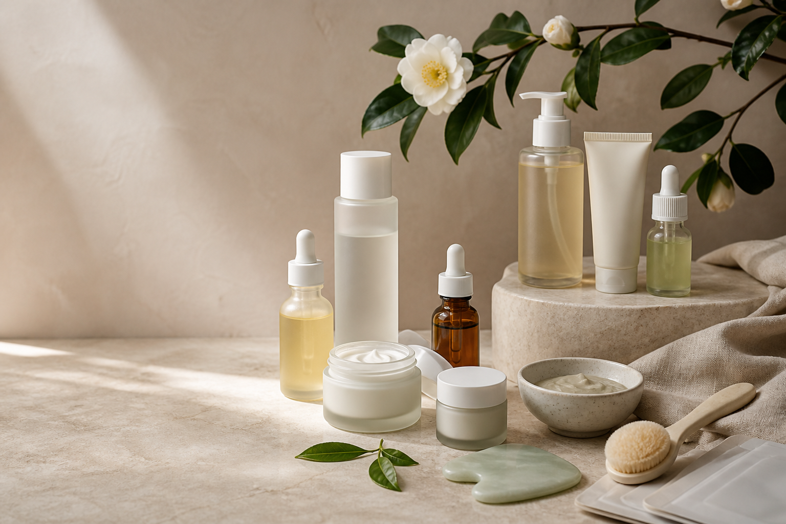 A curated selection of skincare and manual beauty tools